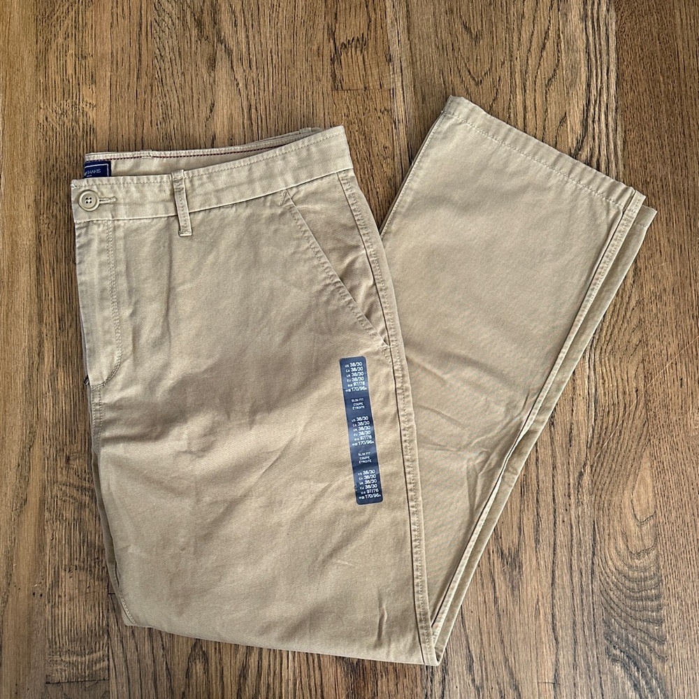 GAP Men's Khaki Loved In Slim Khaki Pants